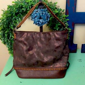 Brown hobo bag